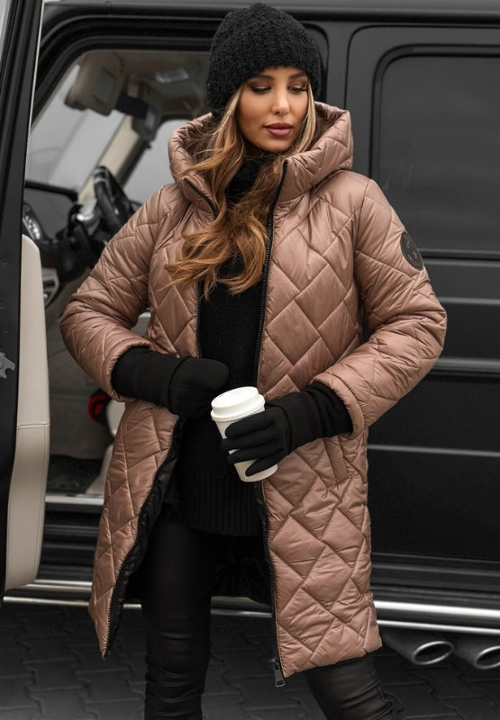Magda | Quilted Coat with Hood for Winter