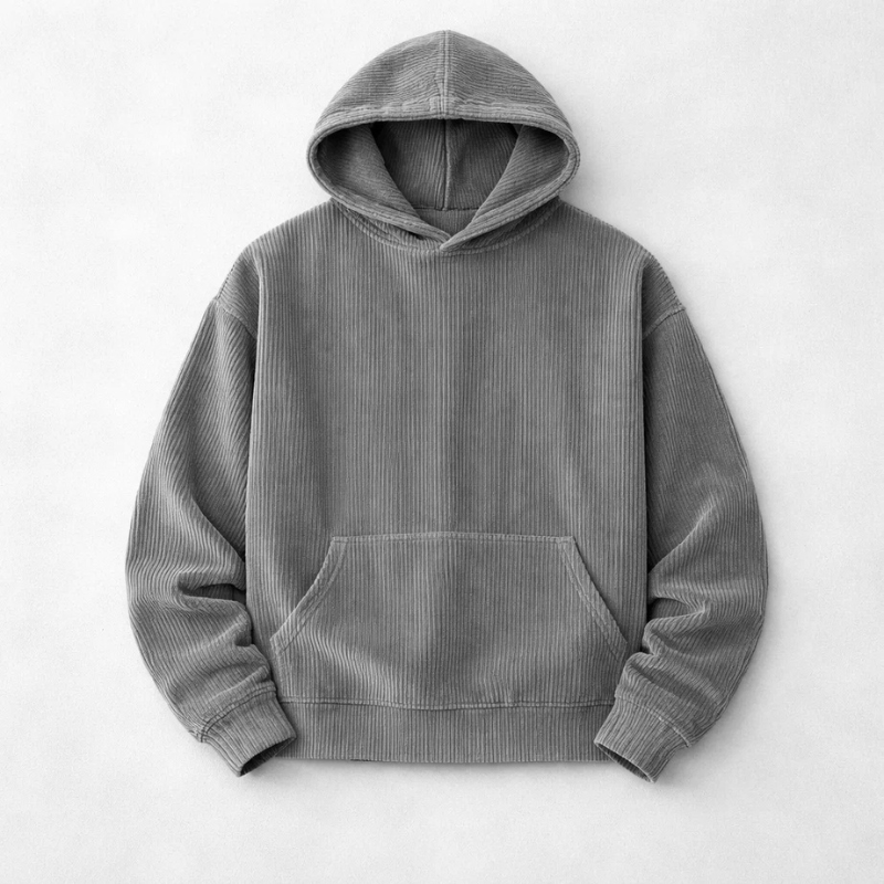 Corduroy Comfort Hoodie