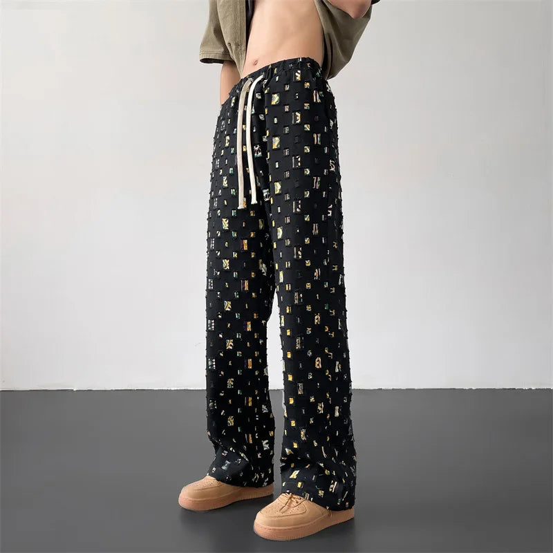 Ripped Patchwork Trousers