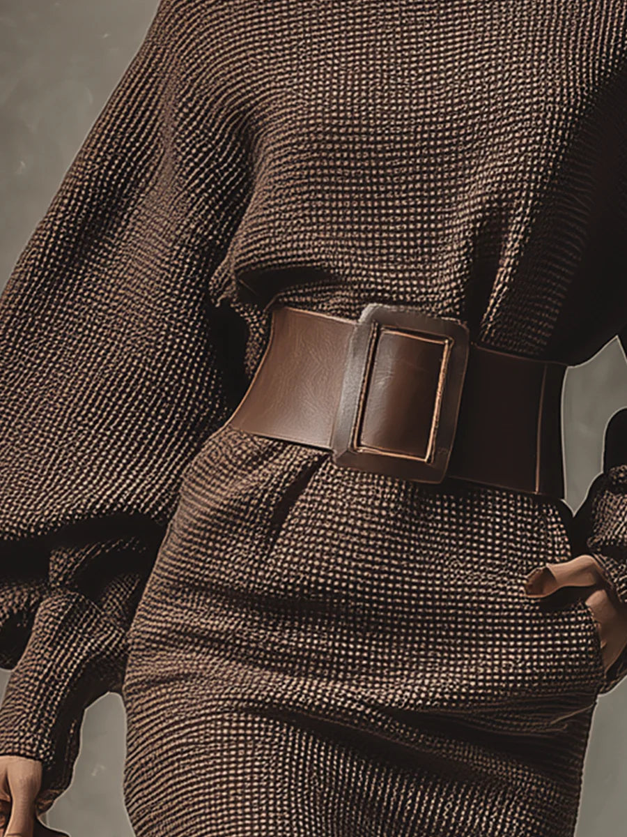 Zofia | Dark Brown Mini Dress