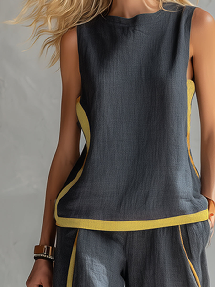 Leila | Elegant Cotton and Linen Suit