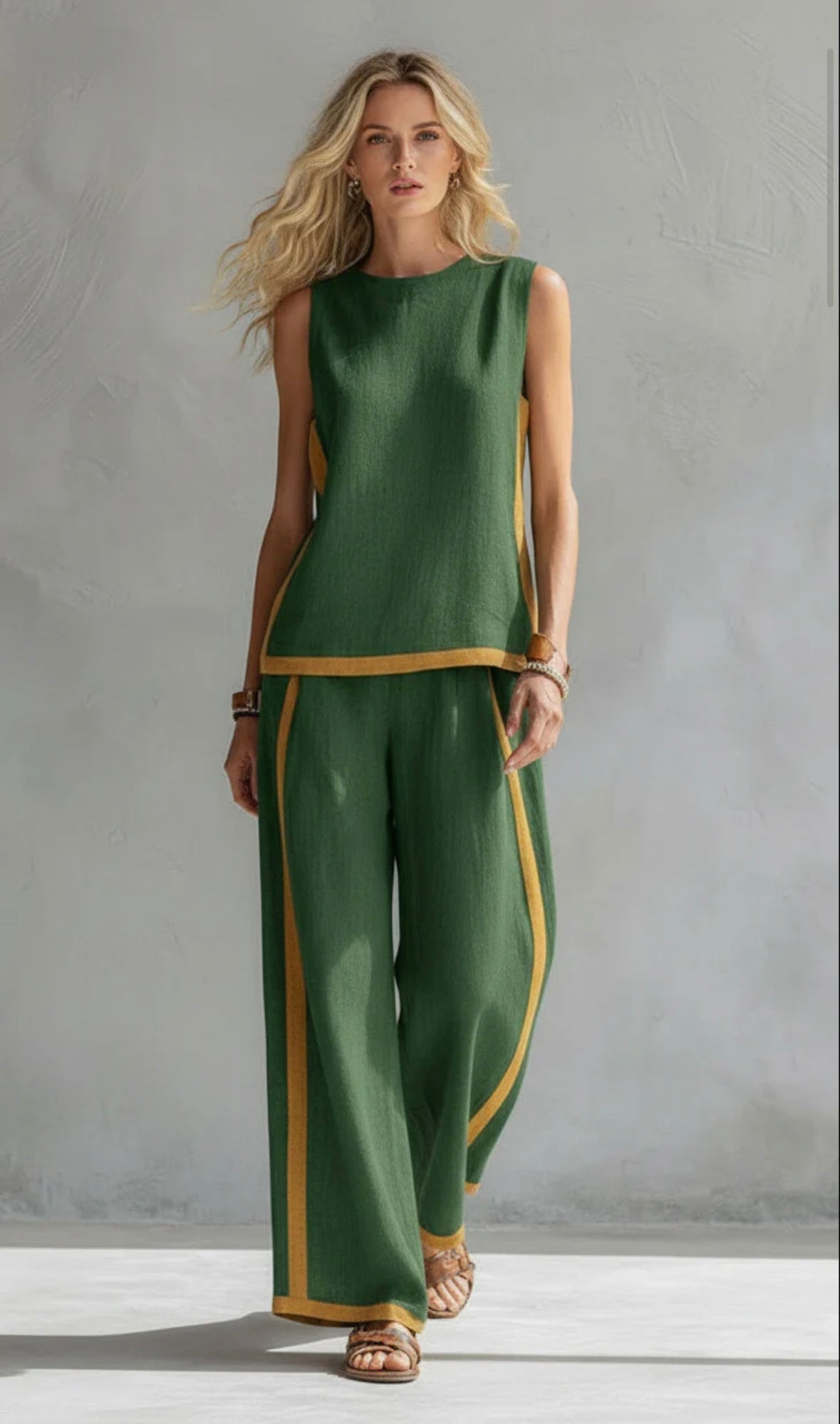 Leila | Elegant Cotton and Linen Suit