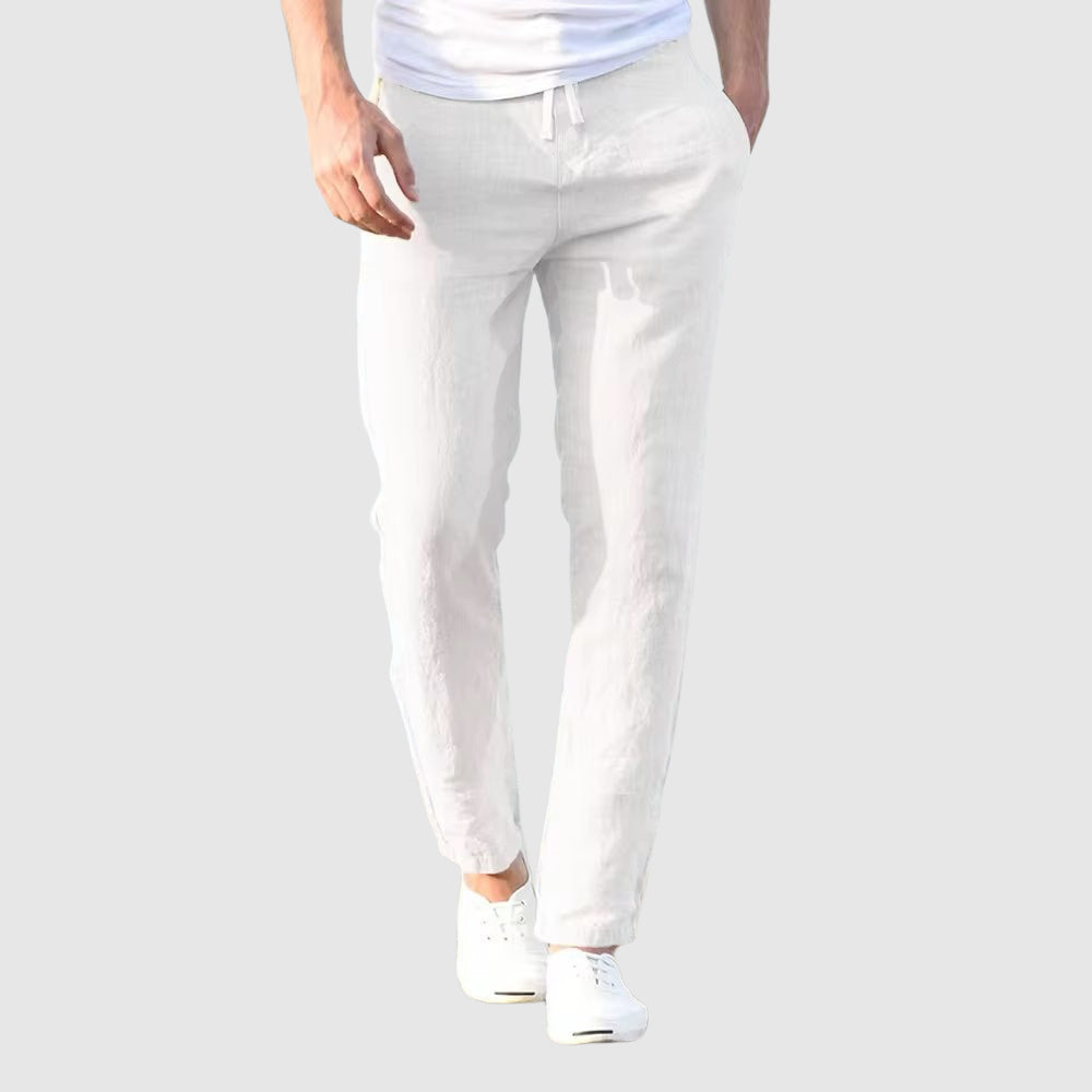 Coastal Ease Linen Trousers