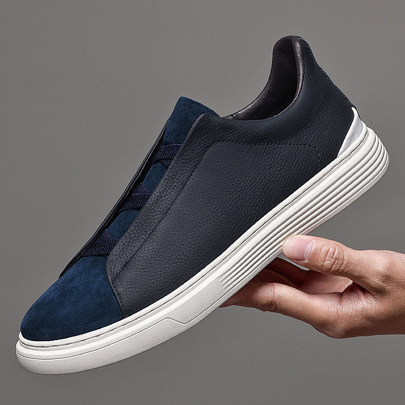 Adriano Leather Suede Sneakers