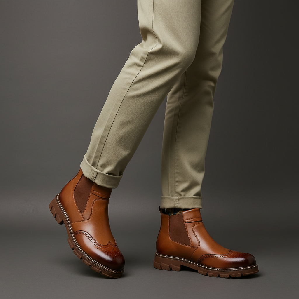 Firenze Leather Chelsea Boots