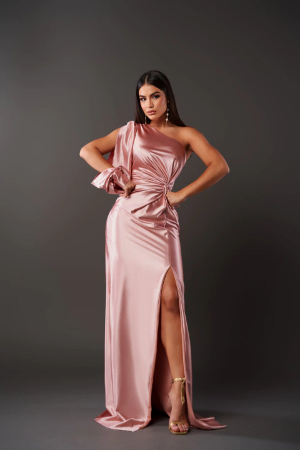 Rilynn | Elegant One-Shoulder Dress Evening Dresses